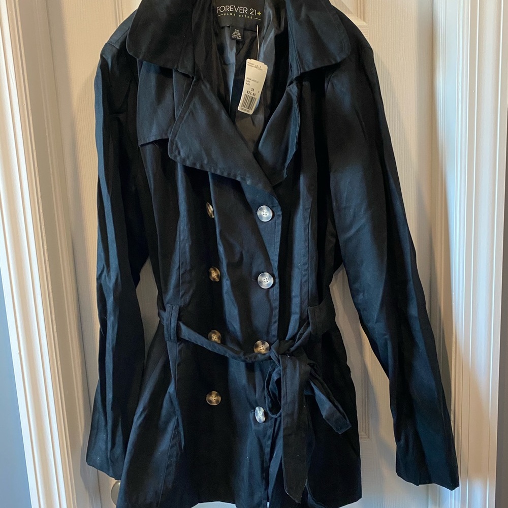 Forever 21 Double-Breasted Belted Jacket
